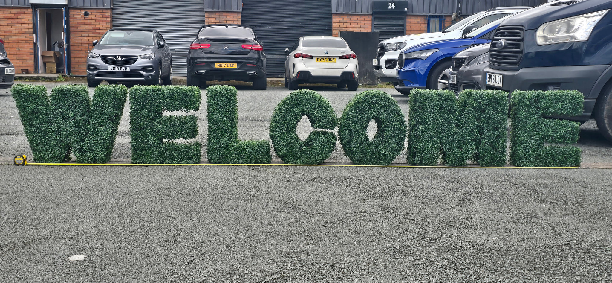 Artificial Bespoke Boxwood Hedge Letter by Hedgedin
