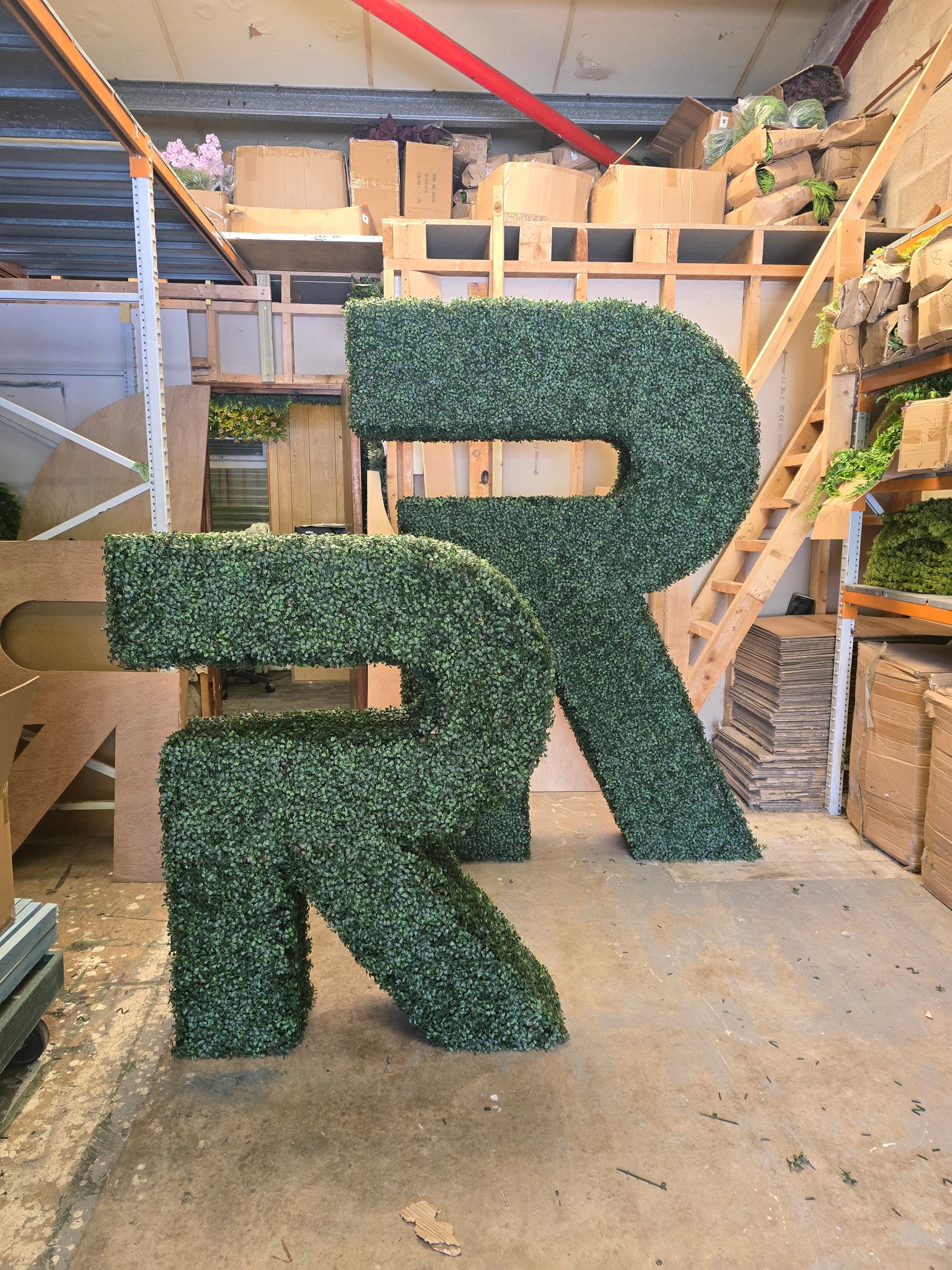 Artificial Bespoke Boxwood Hedge Letter by Hedgedin