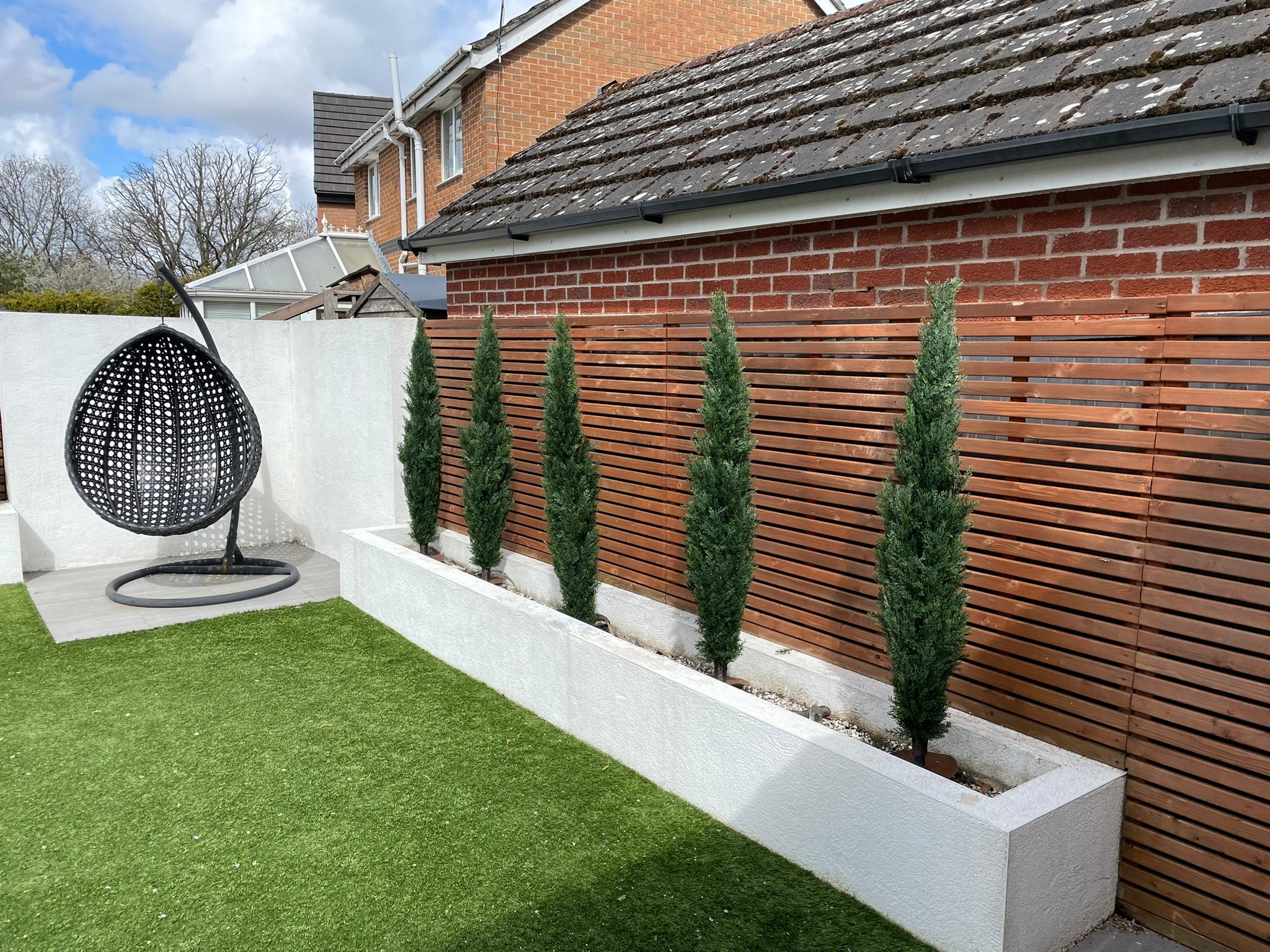 Artificial Italian Cypress Tree Hedgedin